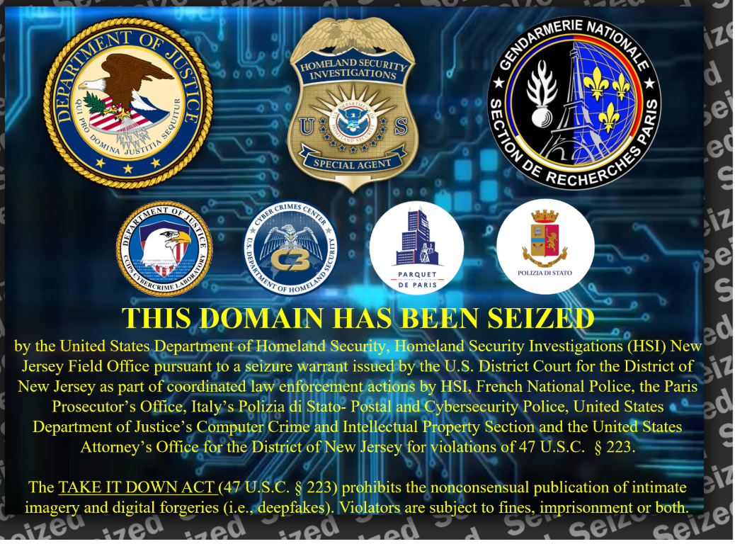 US and International Authorities Shut Down Deepfake Porn Site