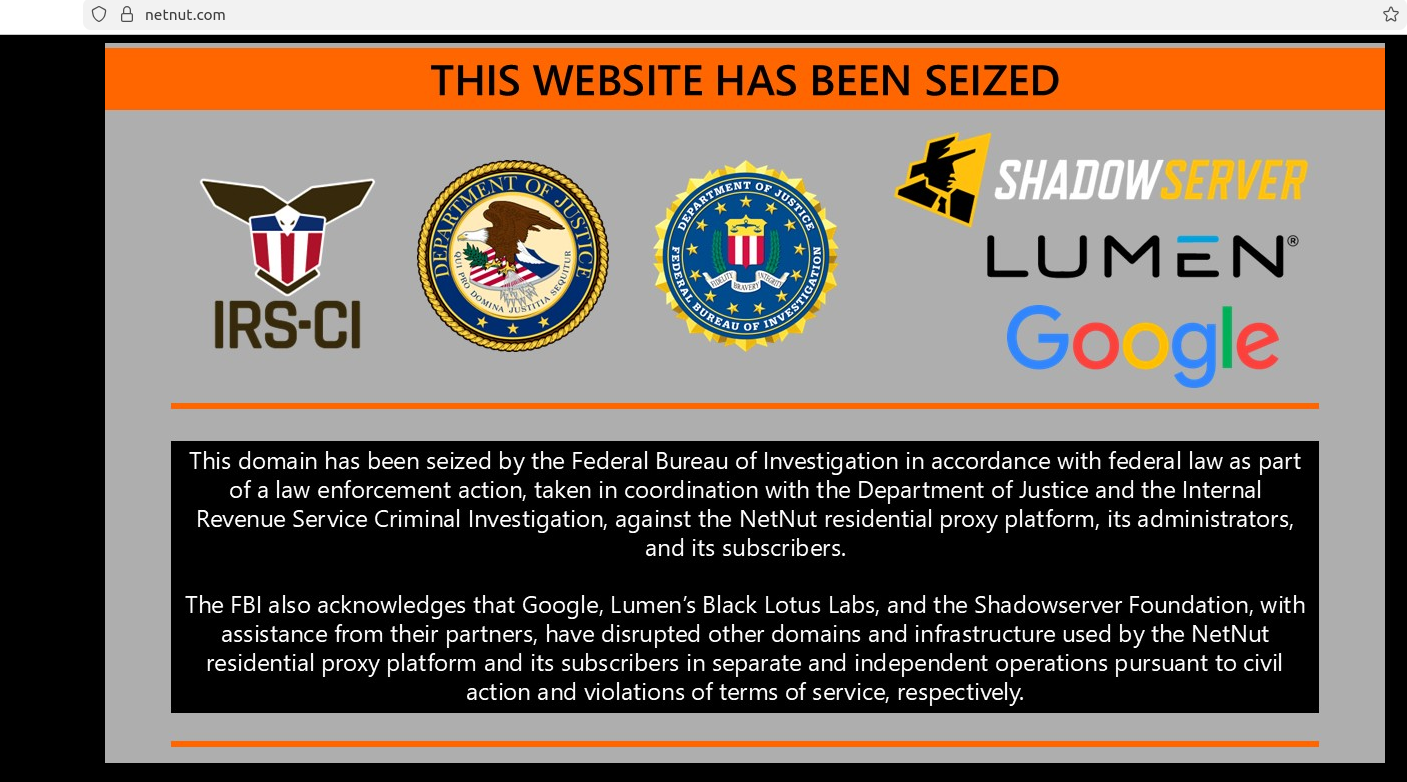 FBI Seizes NetNut Proxy Platform, Disrupts Popa Botnet