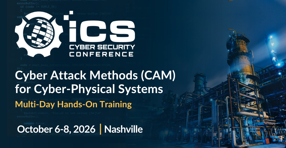 Cyber Attack Methods Training at ICS Cybersecurity Conference